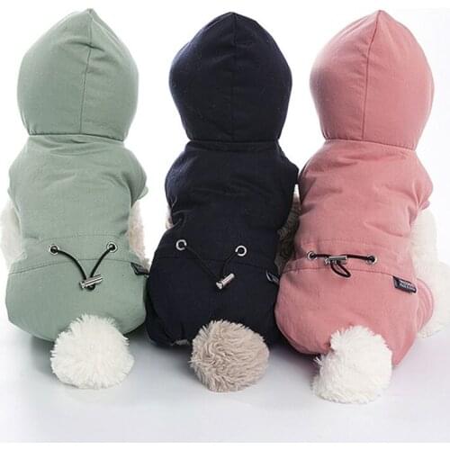 Pet Dog Fashion Winter Keeping Warm Clothes Comfortable Cotton Hoodies Coat For Small Dogs DC7102