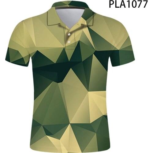Camouflage Polo Homme Fashion Men Shirts Streetwear Casual Hombre Camisas De Polo Harajuku Cool 3D Printed Short Sleeve