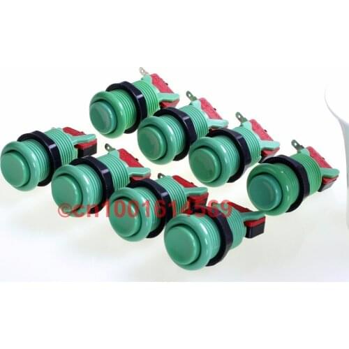 New Reyann 8pcs 30mm Happ Type Push Buttons Arcade Buttons For Mini Table Top Arcade Machine & PC Controller Computer Games