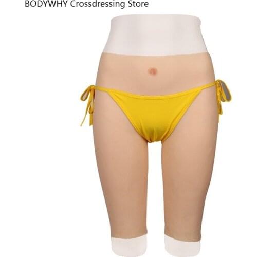 The New Silicone Five-point Fake Yin Lifting Hip Pants Pseudo-girl Shaping Underwear Silicone Female Fake Yin