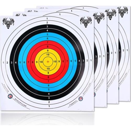 10PCS Archery Target Paper Outdoor Target Equipment For Bow Arrow Equipment Shooting Practice Training Archery Accessory 60X60cm