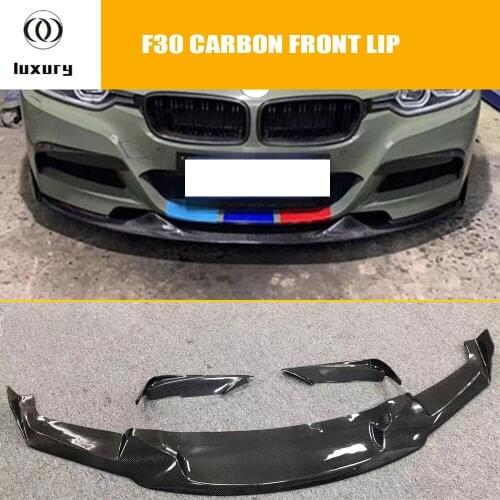 MAD Styling Carbon Fiber Front Bumper Chin Lip for BMW F30 3 Series 318i 320i 328i 335i 340i with M-tech M-sport Bumper 12 - 18
