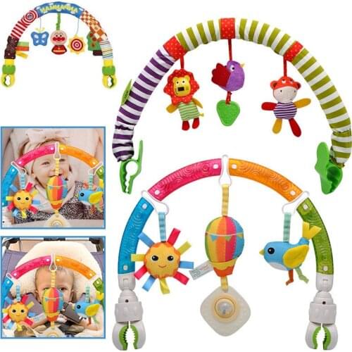 Baby Stroller Pendant Bed Clip Hanging Bell Baby Stroller Pendant Music Bed Clip Safety Seat Clip Car Hanging Toys