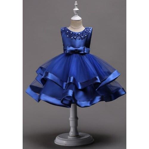 Appliques Pink Lace for Girls Wedding Dress Flower Dress for Girls Beaded for Girls Evening First Communion Dress for Baptism Bi