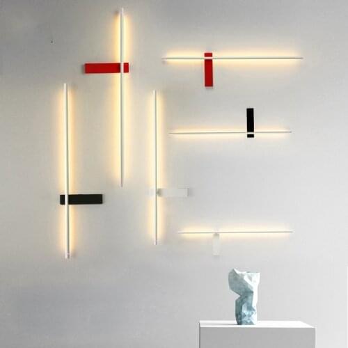 Morden Led Wall Lamp Minimalist Wall Lamps For Living Room Bedroom Nordic Home Decor 360 ° Rotatable Bedside Wall Light Fixtures