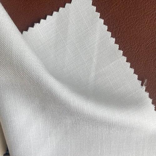 RICODESIGN Summer White Linen Fabric Suit Pants Dress Material Stretch Solid Color Cloth Soft Anti-wrinkle