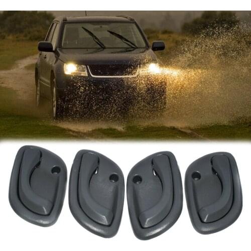 4Pcs Inside Door Handle Front Rear Left Right for Suzuki Grand Vitara Grey 95-01 83130-60G01 83110-60G01