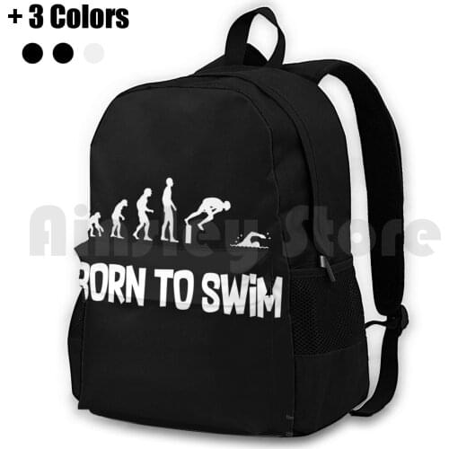 Swim Born To Swim Outdoor Hiking Backpack Waterproof Camping Travel Apnea Apnea Swim Swimmer Competition Oxygen Water H2O Ideas