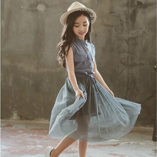 Girl Skirts 2021 Summer Children Clothes Suit Girls Princess Yarn Skirt Two-piece Kids Fashion Set