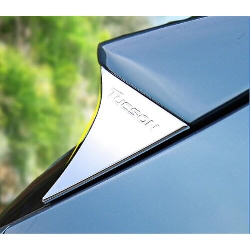 ABS Car Rear Spoiler Conner Rear Door cover Decorative Trims For Hyundai Tucson 2015 2016 2017 2018 Accessories