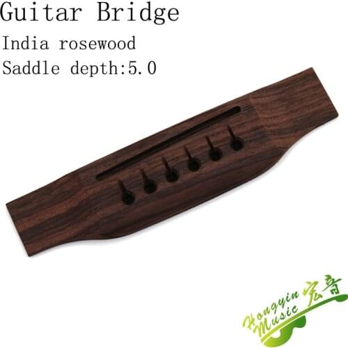 MT Style Guitar Parts Saddle Thru Guitar Bridge For Acoustic Guitar Replacement Parts Guitar Accessories Indian Rosewood
