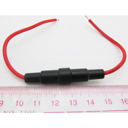 1pc 5x20mm AGC Fuse Holder In-line screw type with wire
