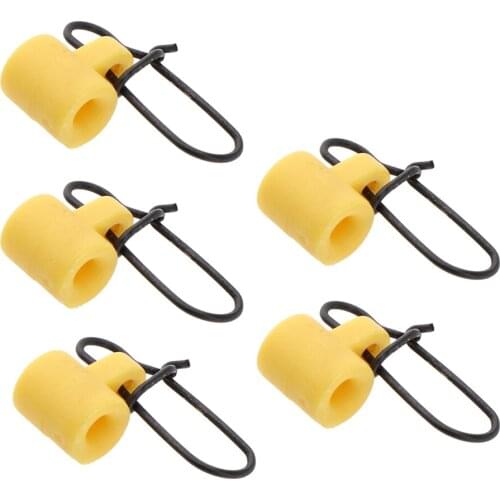 5Pcs Fishing Sinker Slides With Hooked Snap Connector Swivels For Braid Line