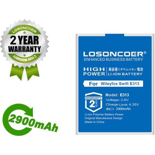 LOSONCOER Battery 2900mAh E313 Battery For Micromax Canvas Xpress 2 E313 for Wileyfox Swift E313