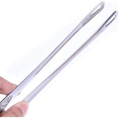 1pcs Stainless Steel Food Tongs Japanese Style Barbecue Clamp Kitchen Accessorie