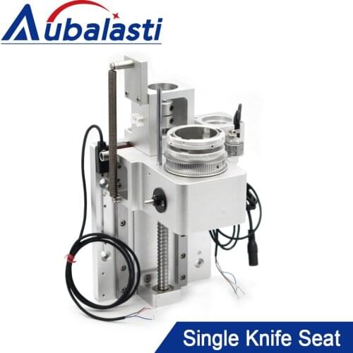 Vibration knife single tool holder with pressure plate