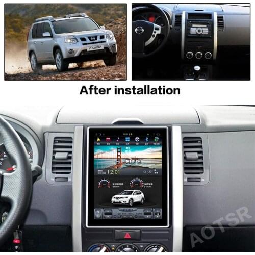 AOTSR Tesla Android 9 Car Radio For Nissan X-trail Qashqai Rouge 2005 - 2012 Car Player GPS Navigation PX6 DSP CarPlay Autoradio