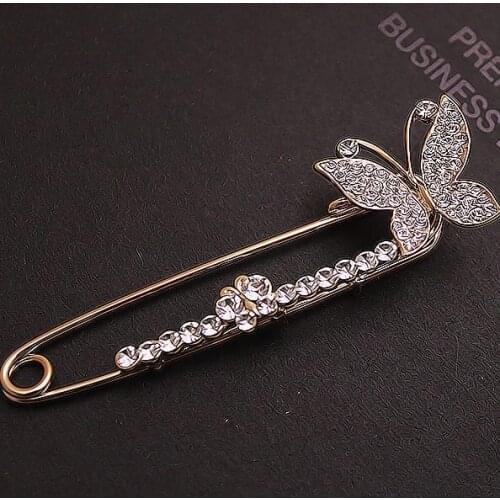 Free Shipping Fashion Jewelry Full Crystal Butterfly Brooch Jewelry Beautiful Brooches