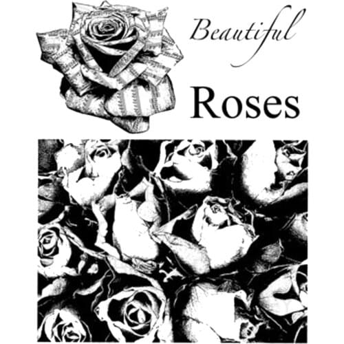 FLOWER transparent Clear Silicone Stamp/Seal for DIY scrapbooking/photo album Decorative clear stamp sheets B066