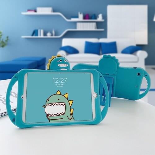 Kids Case for iPad 7/10.2Soft Silicon Child Lovely Stand Tablet Cover for Ipad 8th 9.7 inch 2018 Mini 5 4 3 2 Air 2 6th Gen 10.9