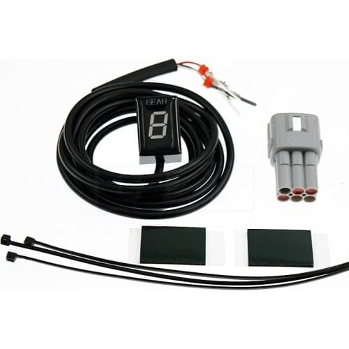 Motorcycle LCD Electronics 6 Speed 1 - 6 Level Gear Indicator Digital Gear Meter For Suzuki RMZ450 RMZ250 FI Moto RMZ 250 450