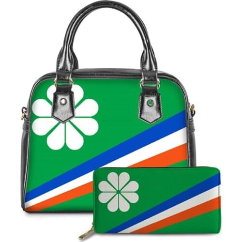 ELVISWORDS New Women Handbags Luxury Messenger Bags National Flag Designer Totes Shoulder Bags Female Bolsos Mujer Drop Shipping