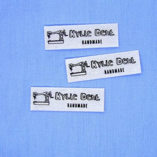 120piece Ironing Labels, Logo or Text, Iron on Cotton , Clothing Labels, Custom Design, Ironing tags (YT199)