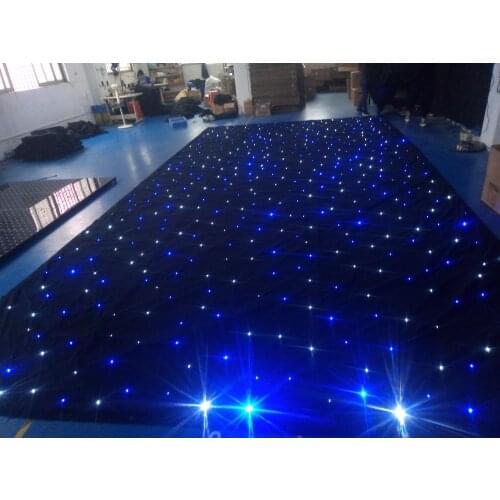 Flexible Black and White LED Star Curtain BW Lights for Wedding Party Stage Background