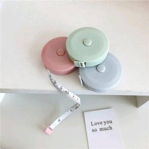 Multi-color simple tape measure, soft ruler, measure your waist, mini leather tape measure