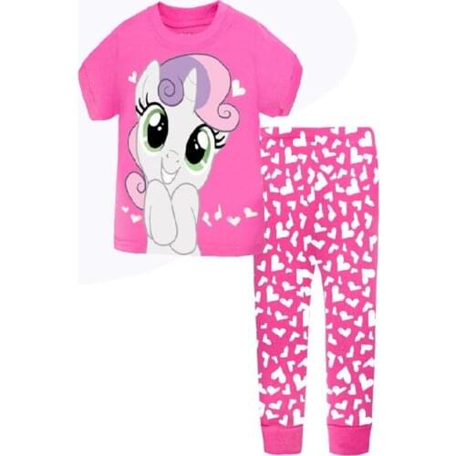 Girls Clothing Sets 2021 Summer Girls Clothes Set T-shirt+pants 2pcs Kids Clothes Cartoon Girl Sport Suit Children Clothes 2-7Y
