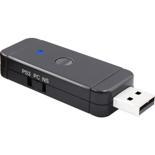 Controller Gamepad USB Adapter Slim Controller USB Wireless Bluetooth-Compatible Adapter Receiver for Switch PS4 PS3