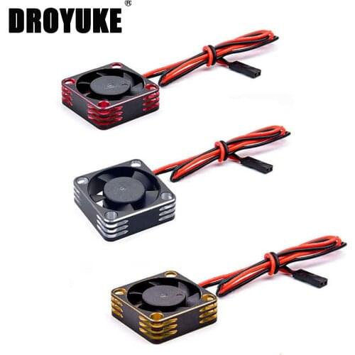 Droyuke 540 550 Motor Heat Sink Cover w/ Cooling Fan Heatsink RC Parts Brushless Aluminum Electric 1/10 For HSP Himoto Redcat
