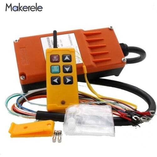 Makerele MKLTS-6 6 Keys Control Industrial Remote Controller Hoist Crane Control Lift Crane 1 Transmitter + 1 Receiver DC12V 24V