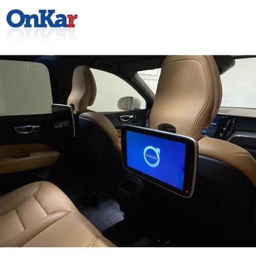ONKAR Android Car Headrest Monitor For Volvo S60 XC90 XC60 XC40 S90 V90 11.6 Inch 1920x1080P IPS Screen Rear Seat Entertainment