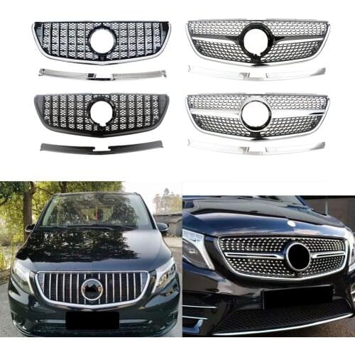 Car Front Racing Facelift Grills Upper Bumper Grill For Mercedez-Benz Vito Class W447 2020 2021