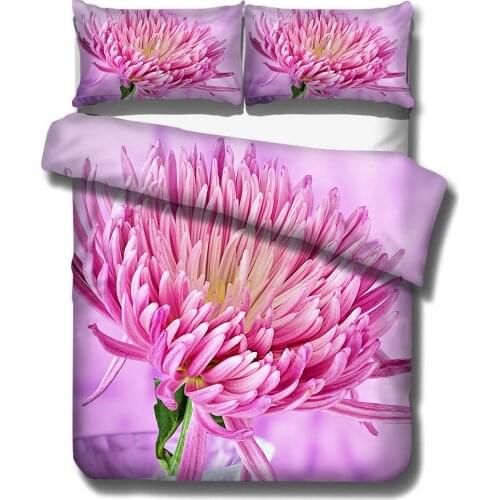 Pink Flower Kids Floral Bedding Sets Duvet Covers Pillowcases Comforter Cover Bed Linen Christmas Gift
