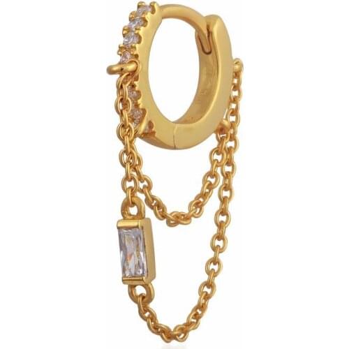 Chain tassel earrings gold rose silver color Romantic cz round circle elegance cheap fashion women earring wholesale price