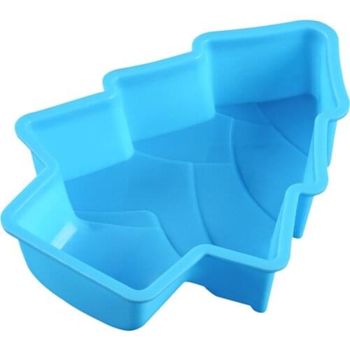 Christmas Tree Cake Silicone Mold Cake Baking Pan Party Angel Food Tools For Pie Jelly Muffin Bread Non-Stick Bakeware Tools