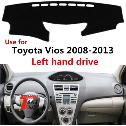 TAIJS Factory Left Hand Drive Anti UV Mat Car Dashboard Cover Used for TOYOTA VIOS 2008-2013