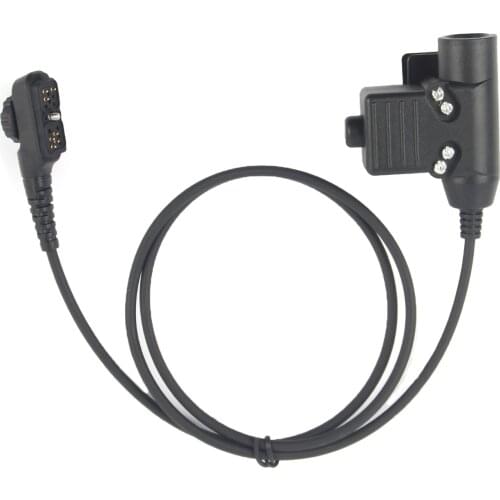 U94 PTT Headset Cable Plug Adapter Compatible with Hytera PD780 PD788 PD785 Headset