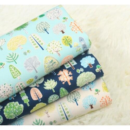 High quality pure cotton tissus au metre Leaf printing patchwork Handmade DIY patchwork dress sewing fabric