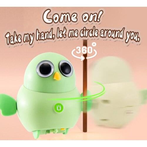 6pcsElectronic Magnetic Swing Chick Pet Crawling Toy ChildrenS Pet Swing 360 Degree Rotating Animal Team Girl Birthday Gift Toy