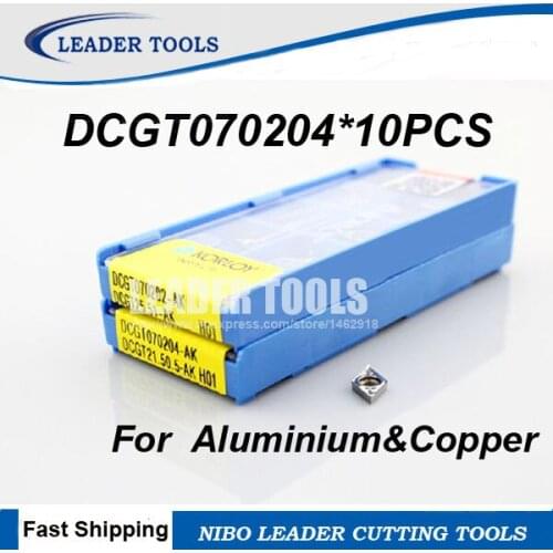 Free Shipping DCGT070204 Carbide Turning Inserts for Lathe Holder Tools SDJCR/SDUCR/SDQCR,Suitable for Aluminium&Copper