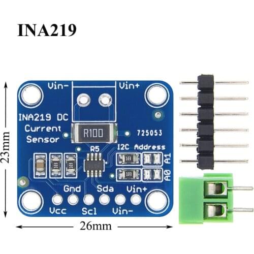 INA219 SOT2 Bi-directional DC Current Power Supply Sensor Breakout Module DIY 3V-5V IIC I2C Power Monitoring Sensor Module