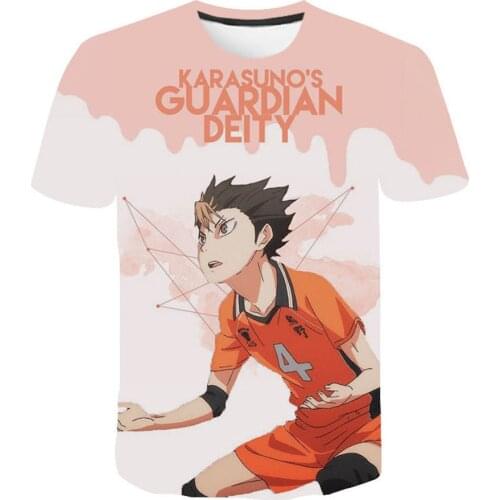 Fashion 3D Anime Haikyuu Printed T-shirt Men Women Lovely Clothes Casual Interesting T Shirts Hip Hop Streetwear Trendy Tops