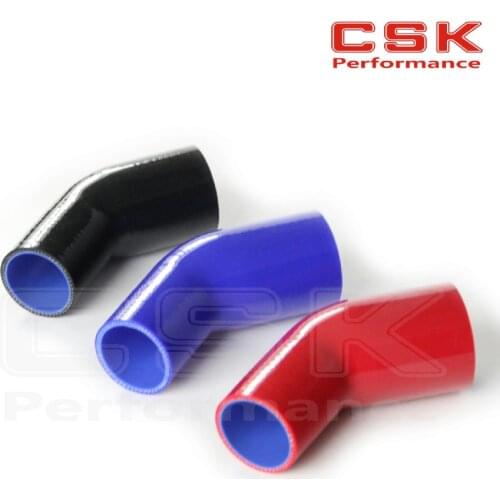 ID:51mm-64mm Racing Silicone Hose Hose 45 Degree Reducer Elbow Pipe Intercooler Turbo hose