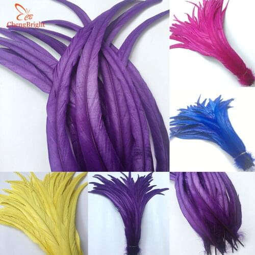Beatiful 500PCS 30-35CM/12-14Inch Natural Rooster Feathers Feather For Decoration Crafts Christma Diy Rooster Plume Accessories