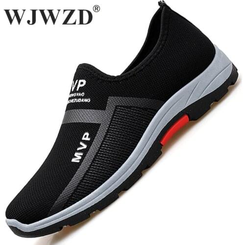 Mesh Men Shoes Summer Lightweight Sneakers Men Outdoor Casual Walking Shoes Breathable Slip on Mens Loafers Zapatillas Hombre