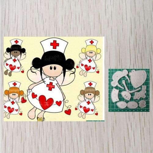 Nurse Girl New Cutting Dies 2020 For Scrapbooking Photo Album Embossing Paper Cards Making
