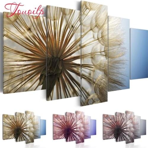 TOUOILP Full Square/Round Drill DIY 5pcs Diamond Painting"Dandelion"Embroidery Cross Stitch 5D Home Decor Gift